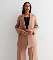 New Look Tall Camel Long Sleeve Relaxed Fit Blazer